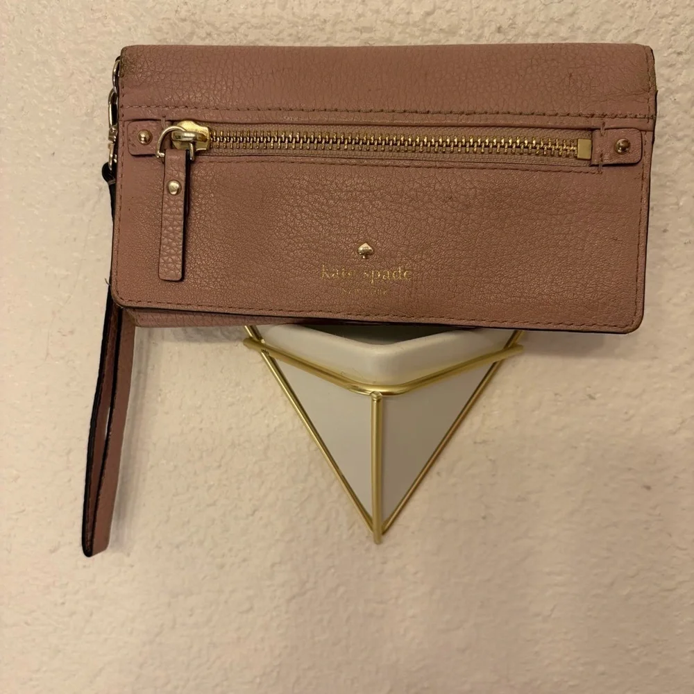 Kate Spade New York Leather Wristlet Wallet | Blush Pink